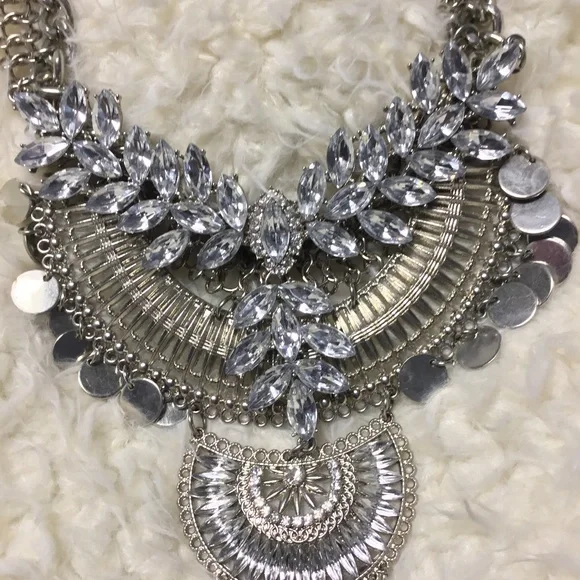 Prom/Wedding Rhinestone Collar Necklace - Picture 1 of 13